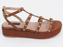 Aqua Kimm Studded Platform Sandal - Cognac - 8.5 M