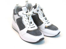 Michael Kors Crista Trainer Sneaker (Women's) - White/Silver - Sz 9 M