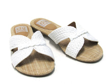 Dolce Vita Geeya Rafia Flat Slide Sandal (Women's) - Ivory - Sz 6 M