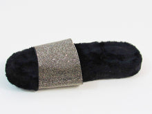 INC International Concepts Feymin Faux Fur Slipper (Women's) - Black/Slvr - 5 M