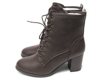 Journee Collection Baylor Lace-Up Ankle Boot (Women's) - Brown - Sz 9 M
