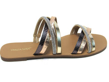 Thalia Sodi Nari Flat Slide Sandal (Women's) - Metallic Multi - Sz 9 M