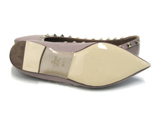 Valentino Garavani Rockstud Pointed Toe Flat Sandal (Women's) - Biege - Sz 5.5 M