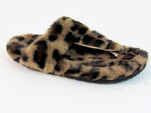 Faux Fur Slipper (Women's) - Leopard Print - 6 M