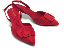 Anne Klein Iva Slingback Pointed Toe Pump (Women's) - Red - Sz 8 M